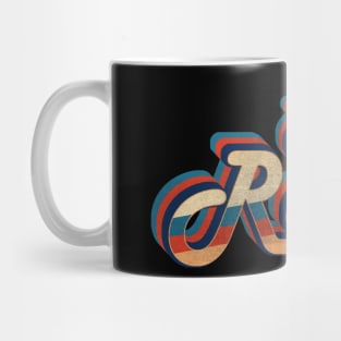 skull retro - vintage retro 70s future b Mug